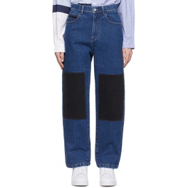 PALMER Blue Paneled Jeans 221338M186000