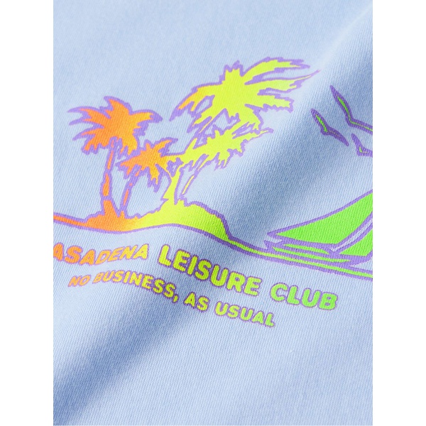  PASADENA LEISURE CLUB No Business Logo-Print Garment-Dyed Combed Cotton-Jersey T-Shirt 1647597328632487
