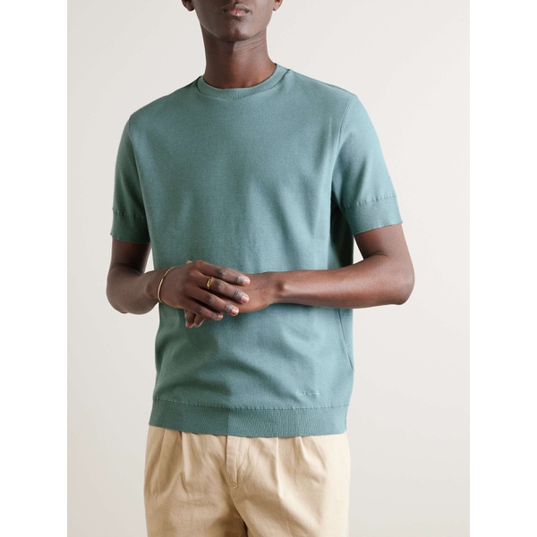  폴스미스 PAUL SMITH Cotton and Cashmere-Blend T-Shirt 1647597323144977