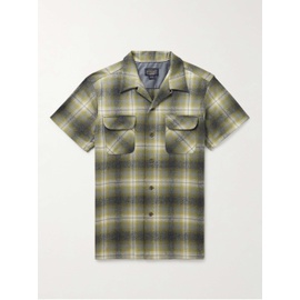 PENDLETON Board Convertible-Collar Checked Merino Wool Shirt 1647597308260772