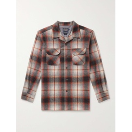 PENDLETON Board Convertible-Collar Checked Virgin Wool Shirt 1647597319012441