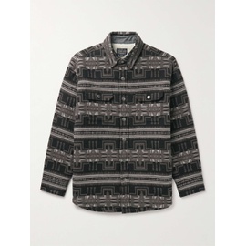 PENDLETON Faux Shearling-Lined Cotton-Jacquard Overshirt 1647597319012379