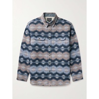 PENDLETON Faux Shearling-Lined Cotton-Jacquard Overshirt 1647597319012552
