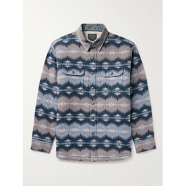 PENDLETON Faux Shearling-Lined Cotton-Jacquard Overshirt 1647597319012552