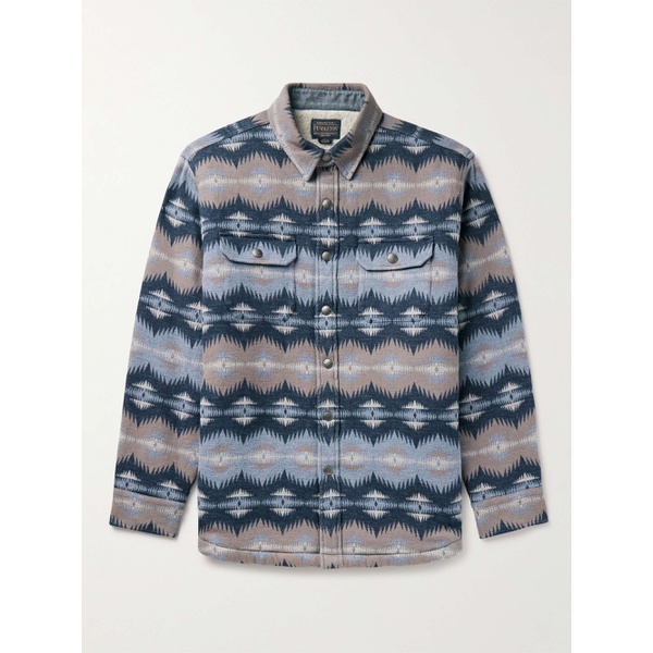 PENDLETON Faux Shearling-Lined Cotton-Jacquard Overshirt 1647597319012552