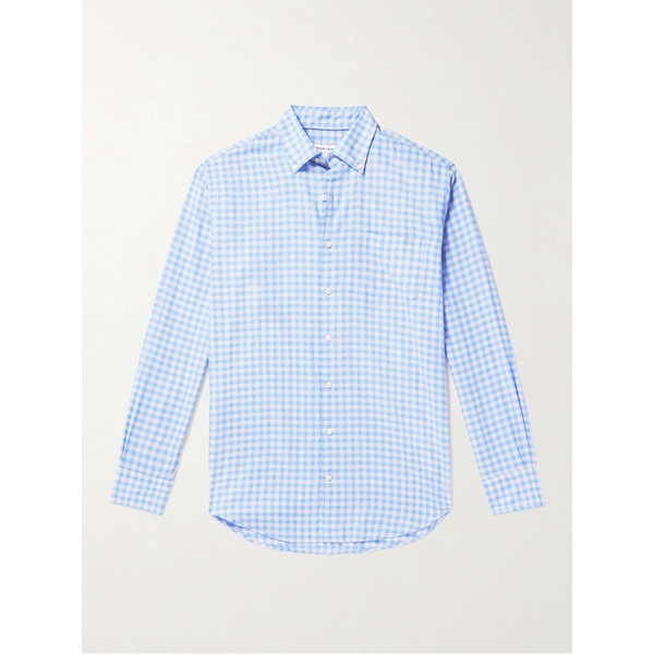  PETER MILLAR Elmwood Button-Down Gingham Cotton-Oxford Shirt 1647597329531469