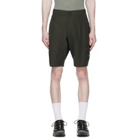 PEdALED Khaki Water-Repellent Shorts 231256M193005