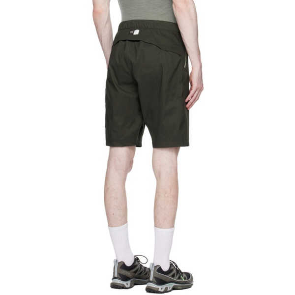  PEdALED Khaki Water-Repellent Shorts 231256M193005