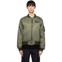 PLACES+FACES Green Angel MA-1 Bomber Jacket 232914M175000