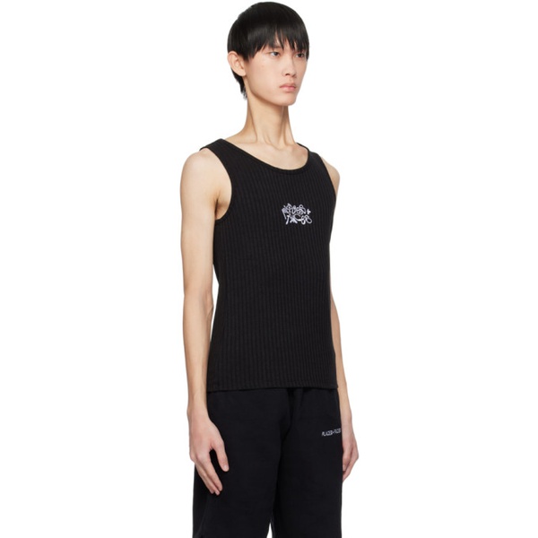  PLACES+FACES Black Embroidered Tank Top 232914M214000
