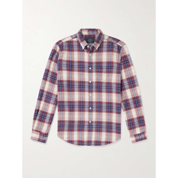  PORTUGUESE FLANNEL Liber Button-Down Collar Checked Cotton-Flannel Shirt 1647597318957193