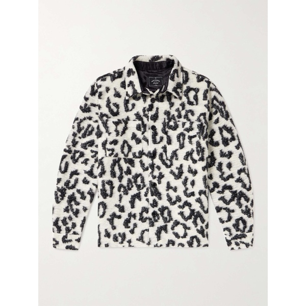  PORTUGUESE FLANNEL Dreamy Leopard-Print Jacquard-Knit Overshirt 1647597318957092