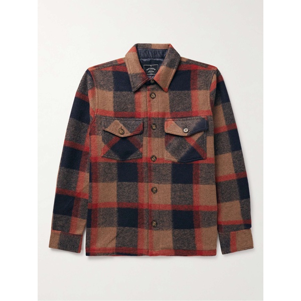  PORTUGUESE FLANNEL Catch Checked Brushed-Fleece Overshirt 1647597318957037