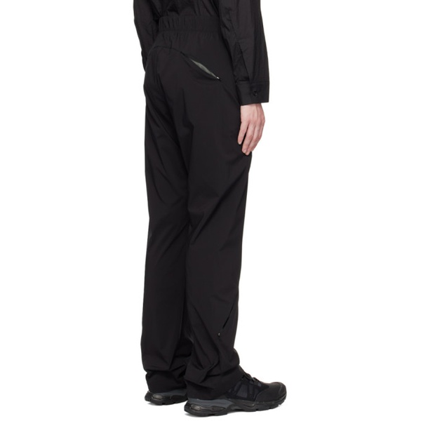  포스트 아카이브 팩션 POST ARCHIVE FACTION (PAF) Black Zip Pocket Trousers 231351M191000