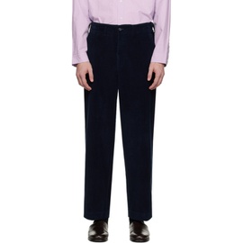 POTTERY Navy Wide Trousers 232028M191002