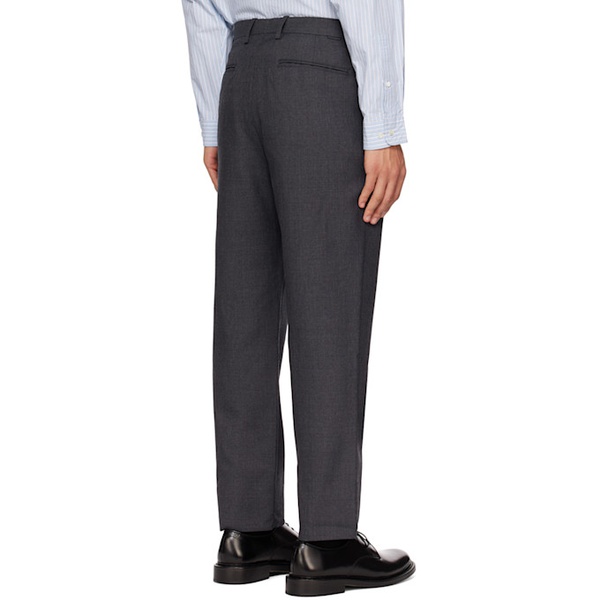  POTTERY Gray Tapered Trousers 231028M191004
