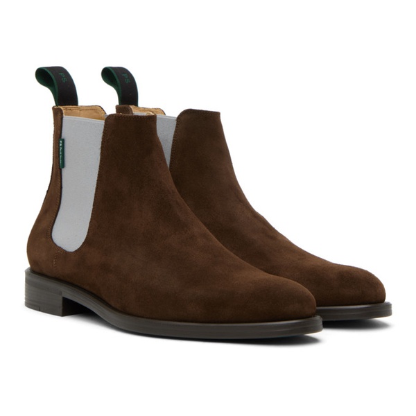  폴스미스 PS by 폴스미스 Paul Smith Brown Cedric Chelsea Boots 232422M237002