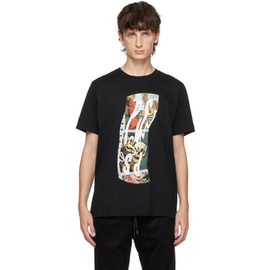 폴스미스 PS by 폴스미스 Paul Smith Black Comic Strip T-Shirt 232422M213020