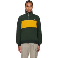 폴스미스 PS by 폴스미스 Paul Smith Green Paneled Sweatshirt 222422M202053