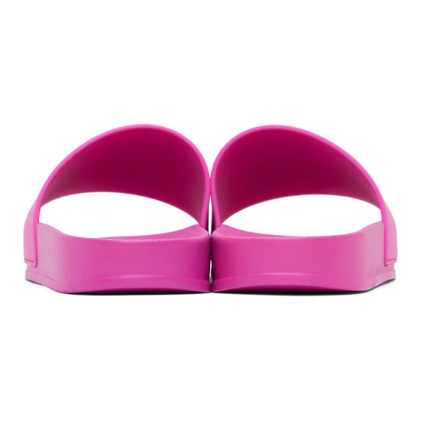  팜엔젤스 Palm Angels Pink New Logo Pool Slides 232695M234010