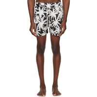 팜엔젤스 Palm Angels Black Palms Allover Swim Shorts 241695M193001