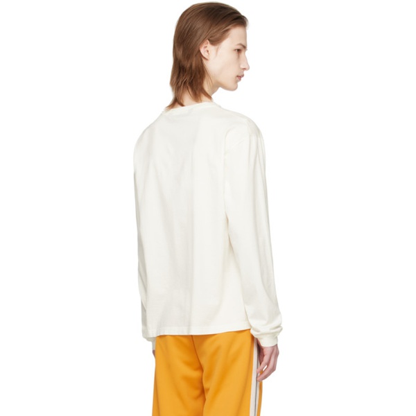  팜엔젤스 Palm Angels 오프화이트 Off-White Printed Long Sleeve T-Shirt 241695M213020
