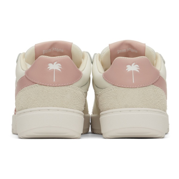  팜엔젤스 Palm Angels White & Pink Palm Beach University Sneakers 241695F128010
