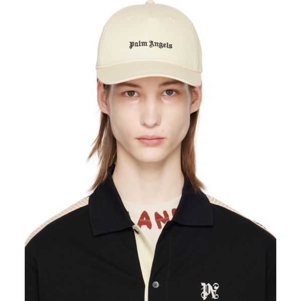  팜엔젤스 Palm Angels 오프화이트 Off-White Logo Cap 241695M139008