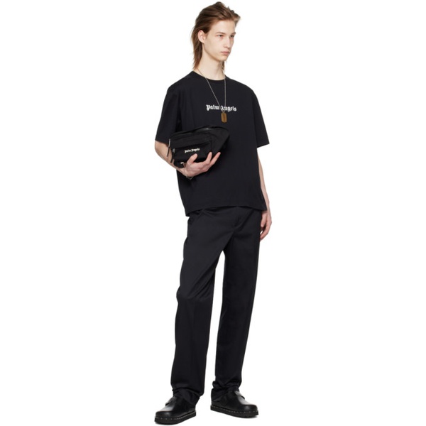  팜엔젤스 Palm Angels Black Slim Fit T-Shirt 241695M213025