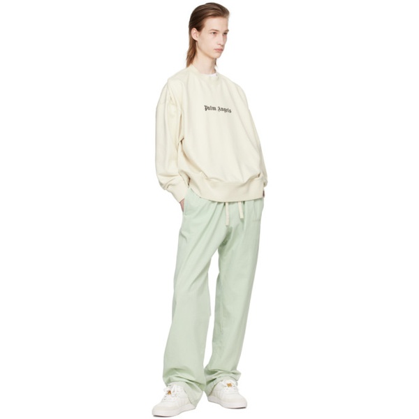 팜엔젤스 Palm Angels Green Embroidered Sweatpants 241695M190025