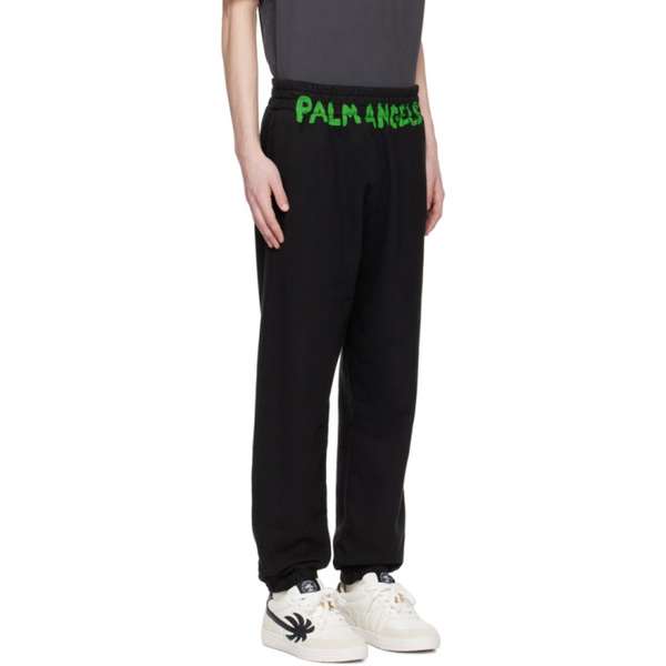  팜엔젤스 Palm Angels Black Printed Sweatpants 241695M190021