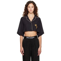 팜엔젤스 Palm Angels Black Cropped Shirt 232695F109002