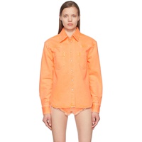 팜엔젤스 Palm Angels Orange Denim Shirts 221695F109008