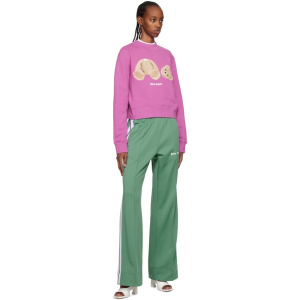  팜엔젤스 Palm Angels Purple Bear Sweatshirt 231695F098004