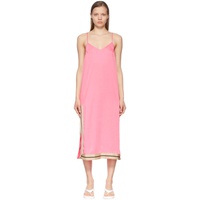 팜엔젤스 Palm Angels Pink Polyester Midi Dress 221695F054006