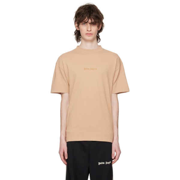  팜엔젤스 Palm Angels Beige Garment-Dyed T-Shirt 231695M213040