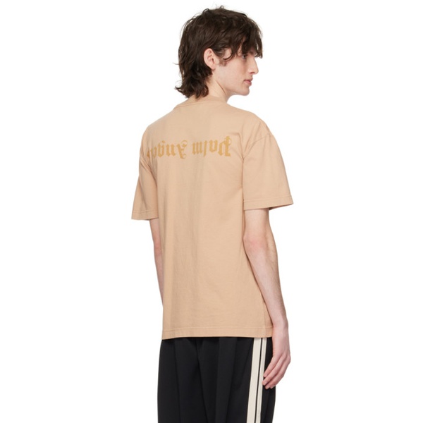  팜엔젤스 Palm Angels Beige Garment-Dyed T-Shirt 231695M213040
