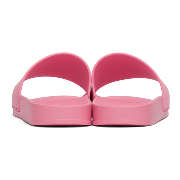  팜엔젤스 Palm Angels Pink Logo Pool Slides 242695M234006