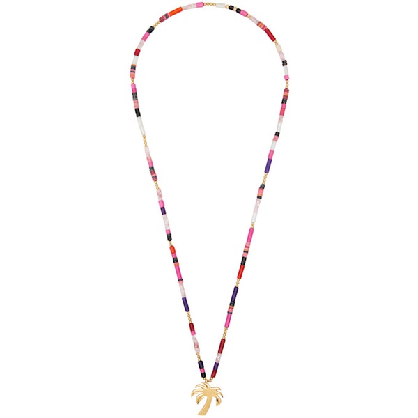  팜엔젤스 Palm Angels Multicolor Palm Beads Necklace 242695F023002