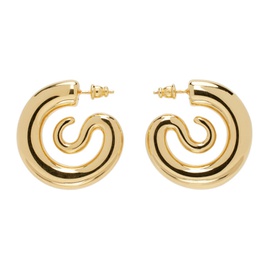 판코네시 Panconesi Gold Small Serpent Hoop Earrings 241340F022009