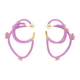 판코네시 Panconesi Pink Constellation Hoop Earrings 232340F022002