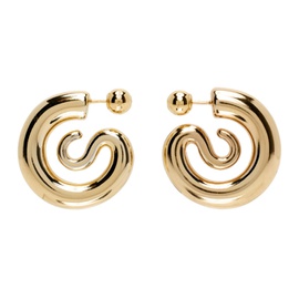 판코네시 Panconesi SSENSE Exclusive Gold Serpent Earrings 222340F022002