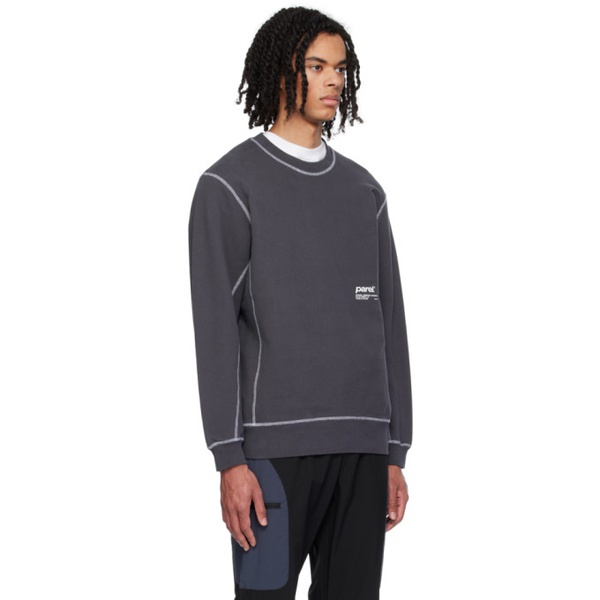  Parel Studios Gray Contrast Sweatshirt 241023M204001