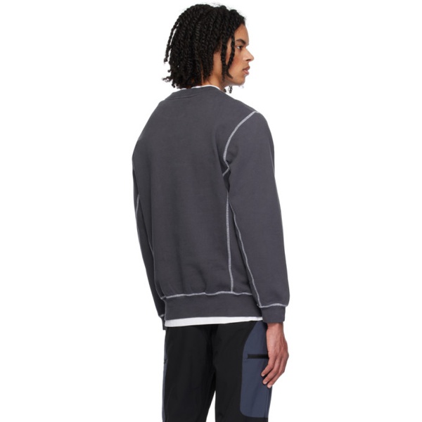  Parel Studios Gray Contrast Sweatshirt 241023M204001
