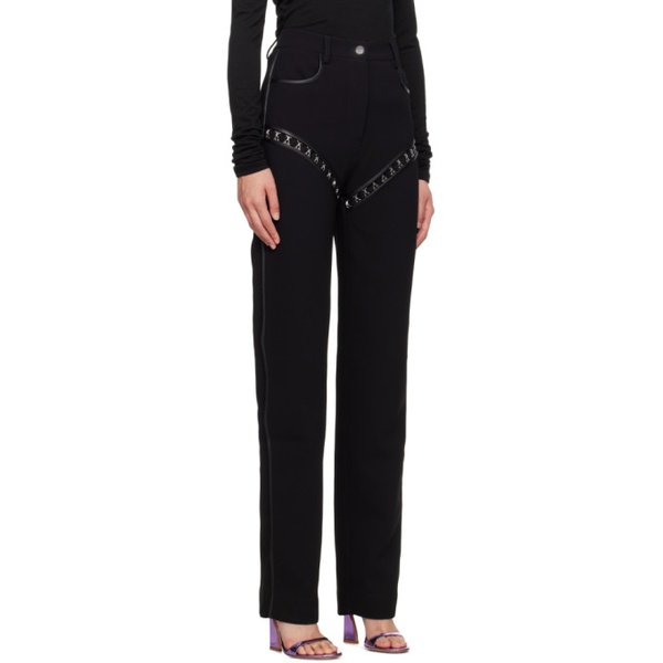  Paris Georgia Black Hook Trousers 232438F087008