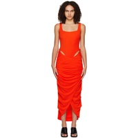 Paris Georgia Orange Mariah Midi Dress 231438F054004