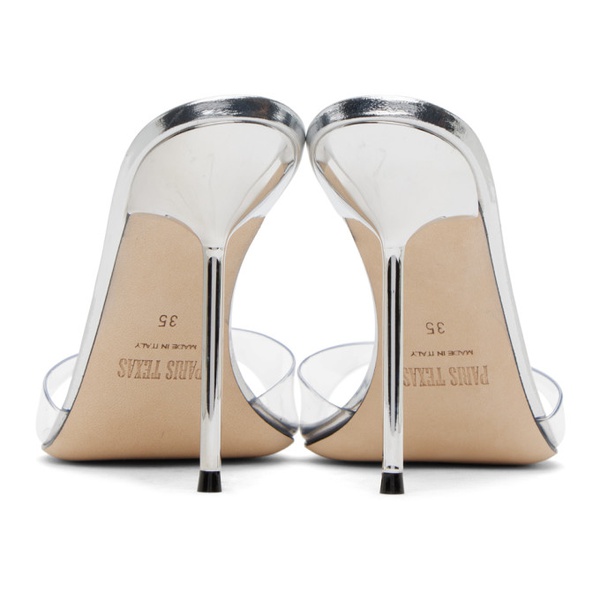  Paris Texas SSENSE Exclusive Silver Lidia Heeled Sandals 232616F125007