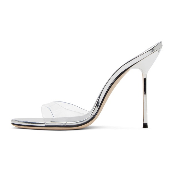  Paris Texas SSENSE Exclusive Silver Lidia Heeled Sandals 232616F125007