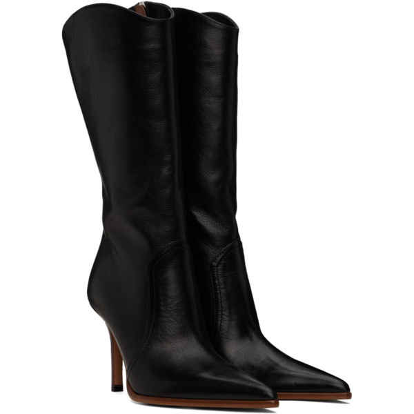  Paris Texas Black Ashley Mid-Calf Boots 241616F114000