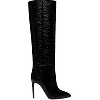 Paris Texas Black Stiletto Tall Boots 241616F115015